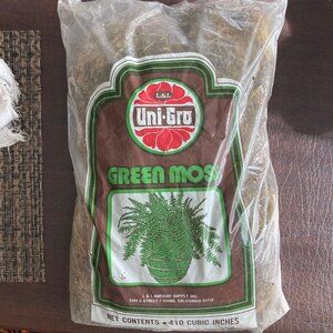 CLEARANCE" Vintage Bag of L&L Uni-Gro Green (Brown) Moss